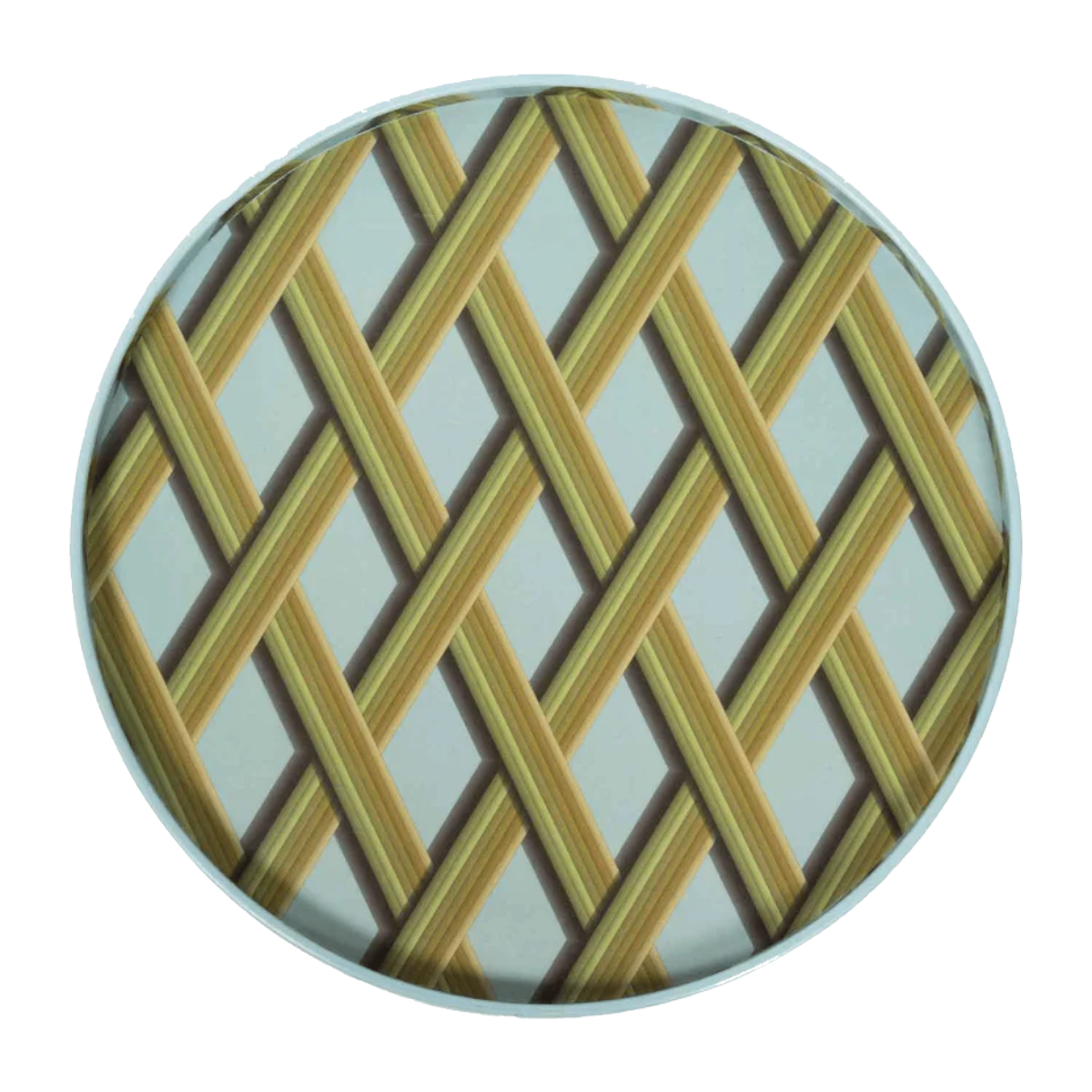 Bridie Hall Large Trellis Tray in Sky Blue