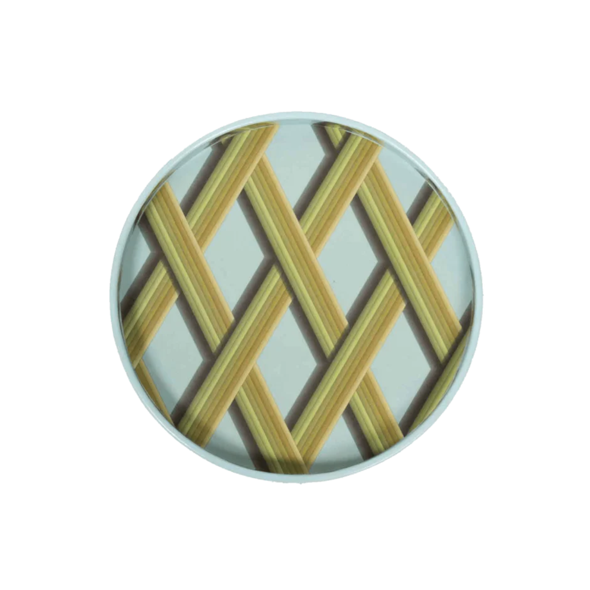 Bridie Hall Small Trellis Tray in Sky Blue