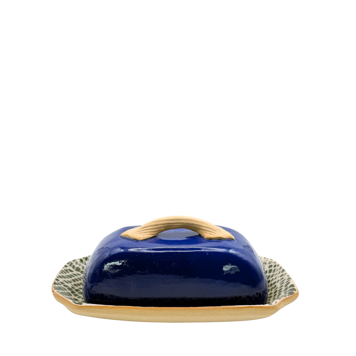 Terrafirma Butter Dish, Cobalt & Pine