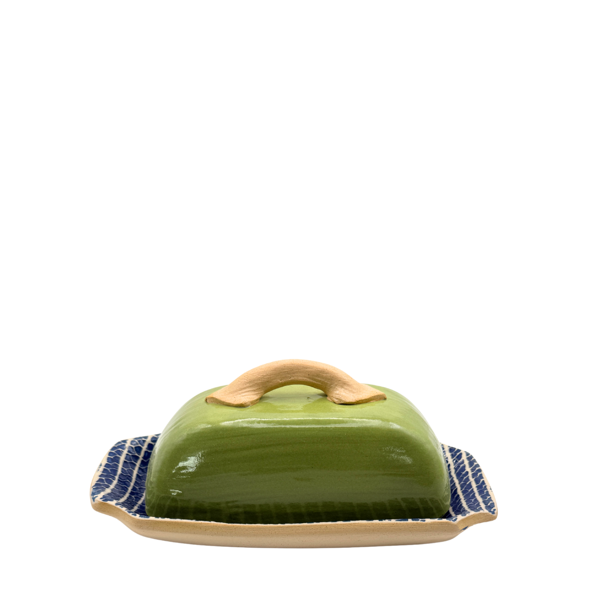 Terrafirma Butter Dish, Citrus & Cobalt