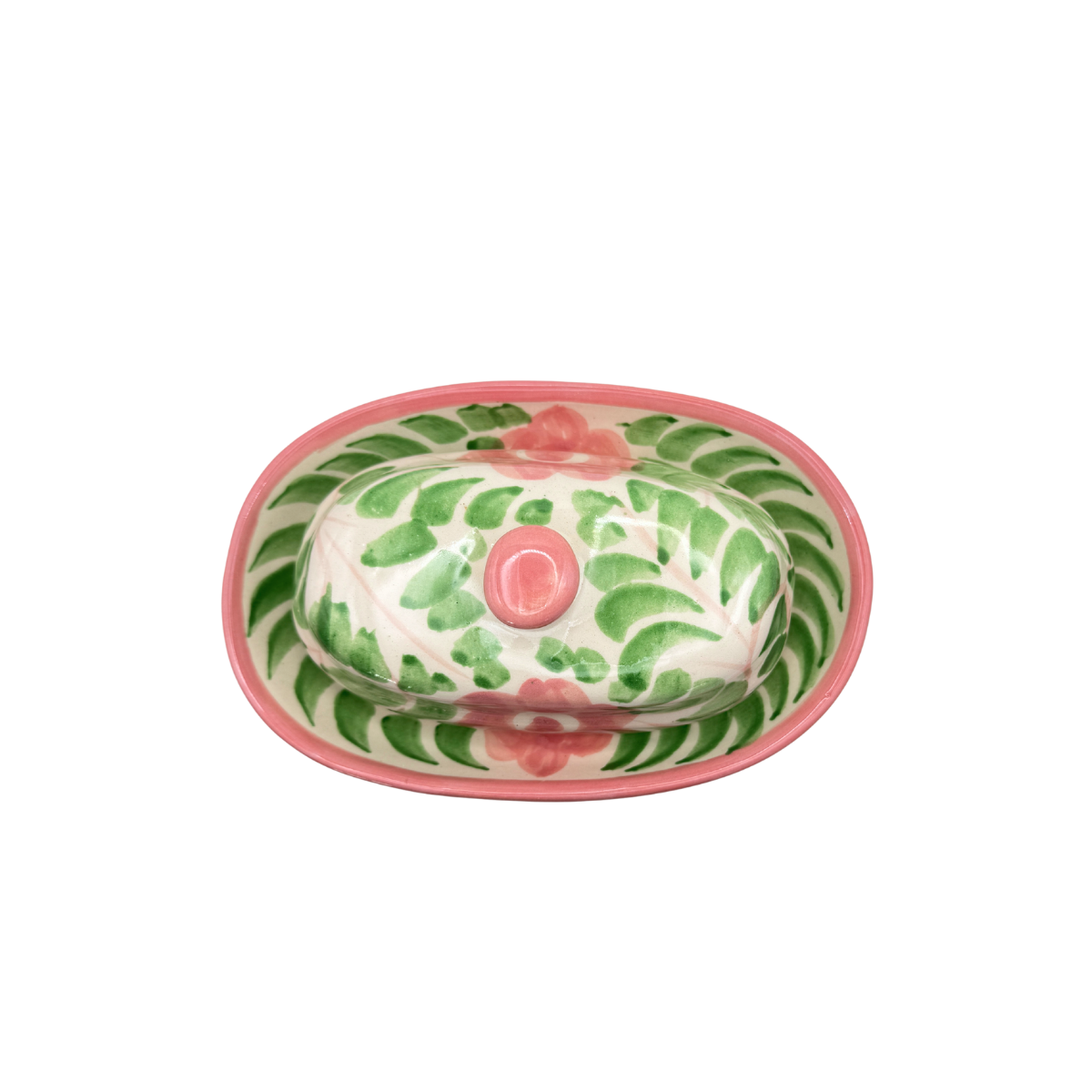 Dos Flores Elle & Blush Butter Dish