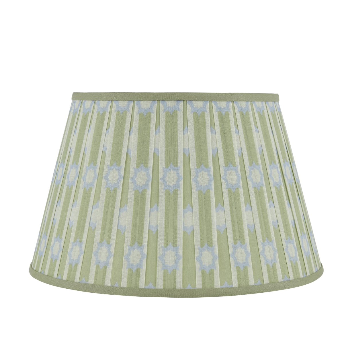 Pixie Box Pleat Shade in Blue and Green