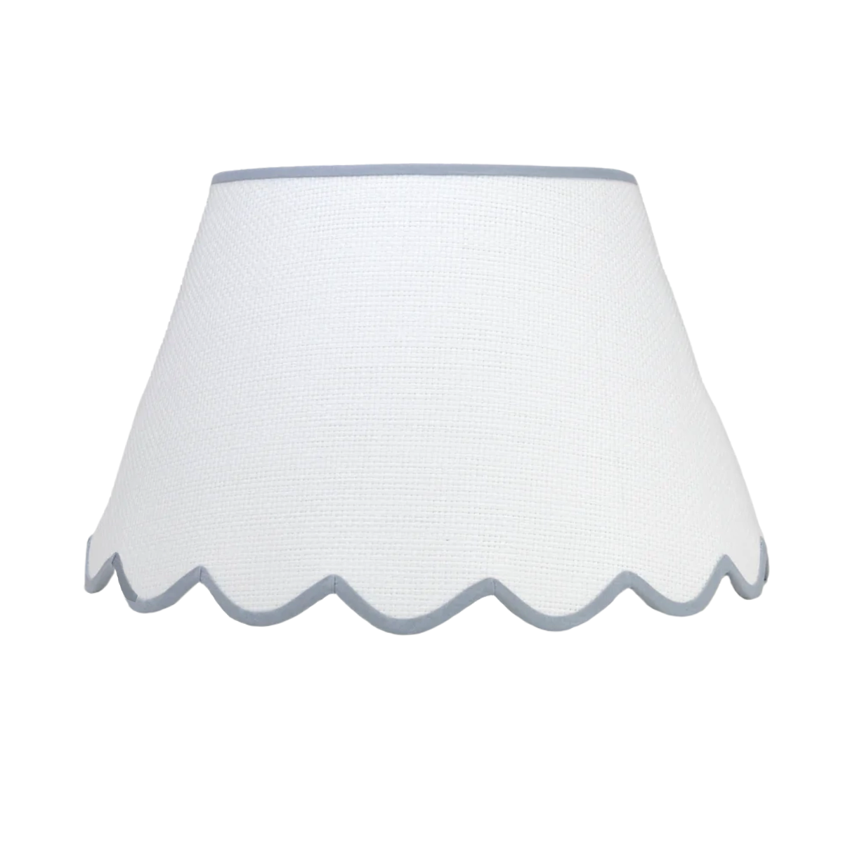 Jaylyn Scalloped Lamp Shade, Blue Band