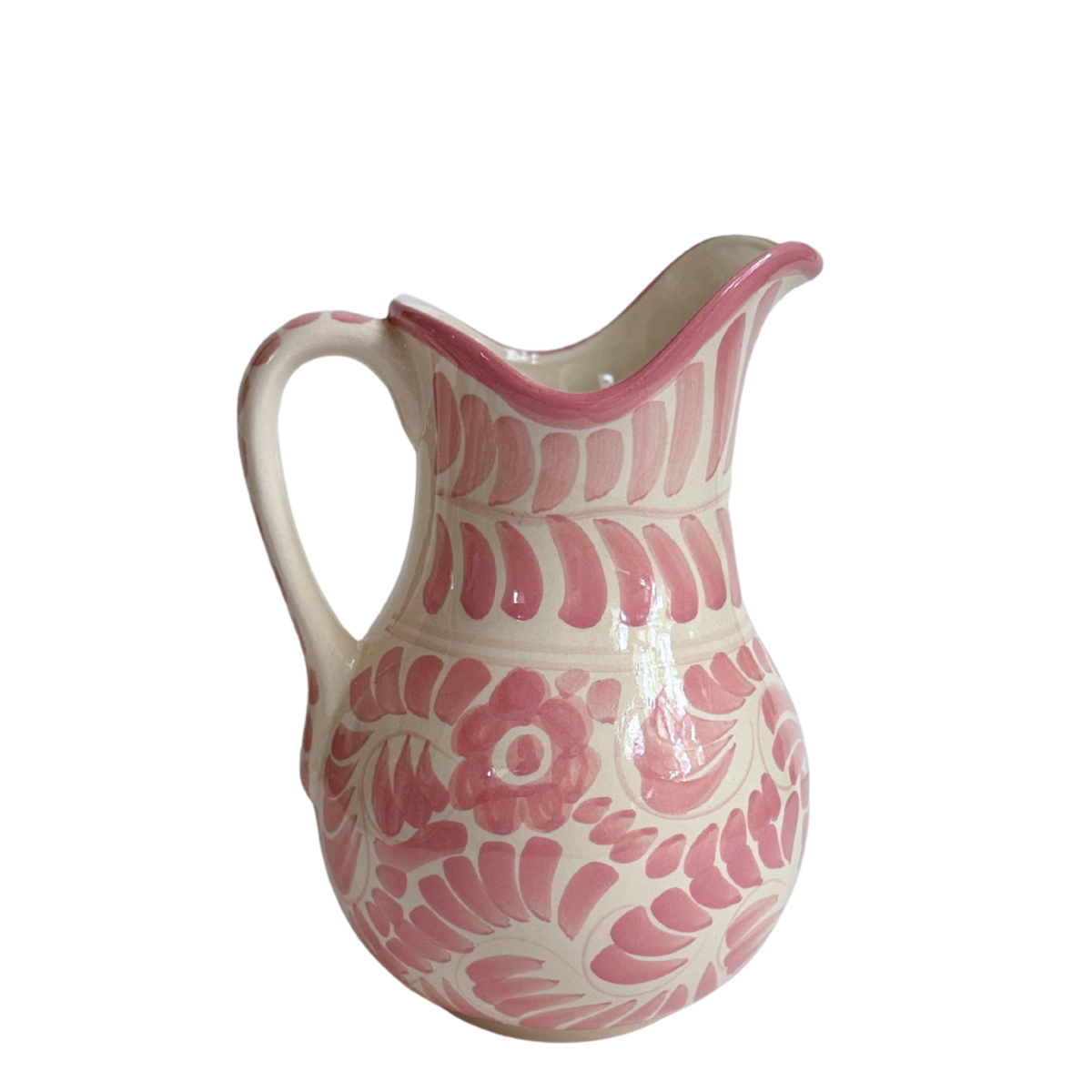 Dos Flores Pitcher, Coral Blush