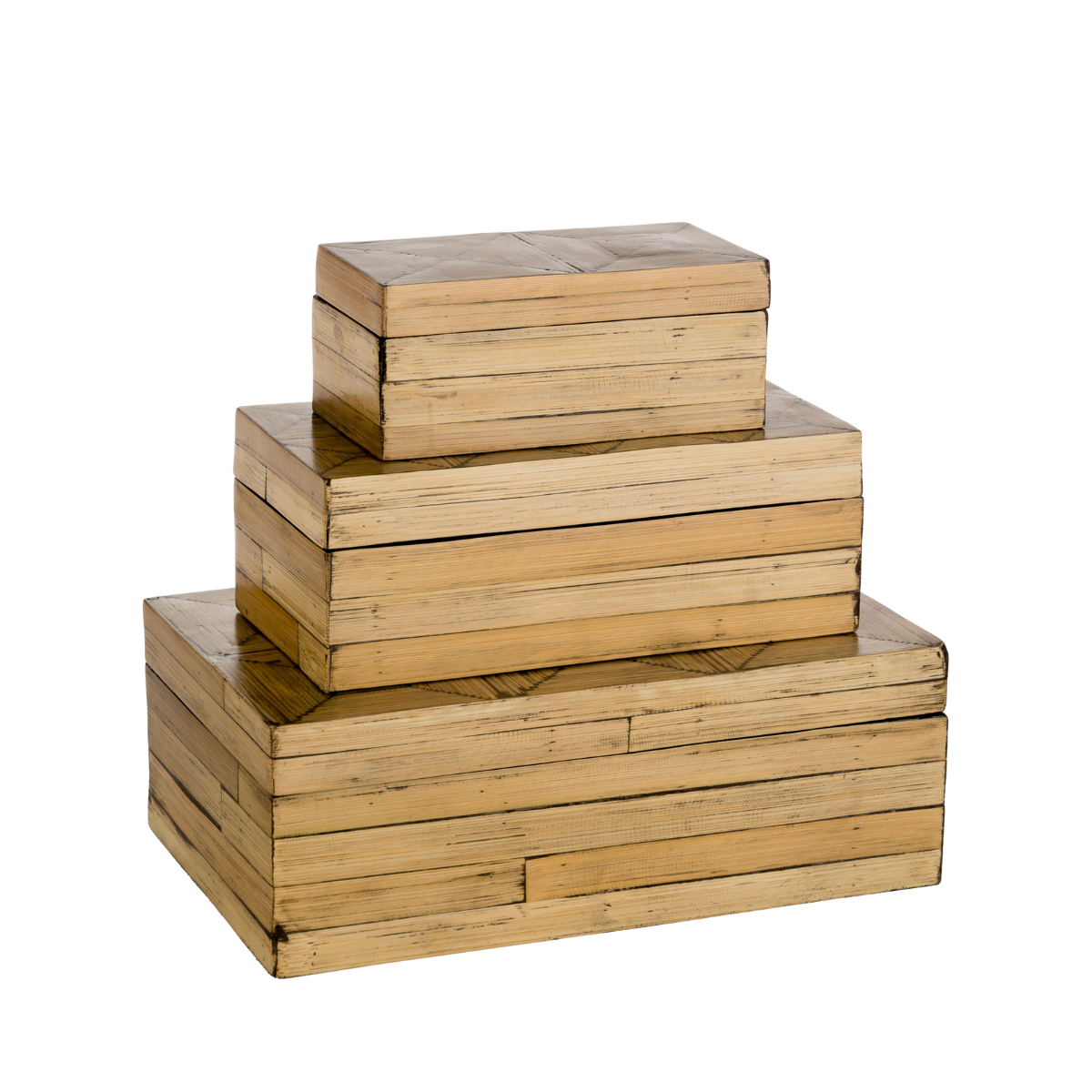 Ponder Handpainted Boxes, Set of 3