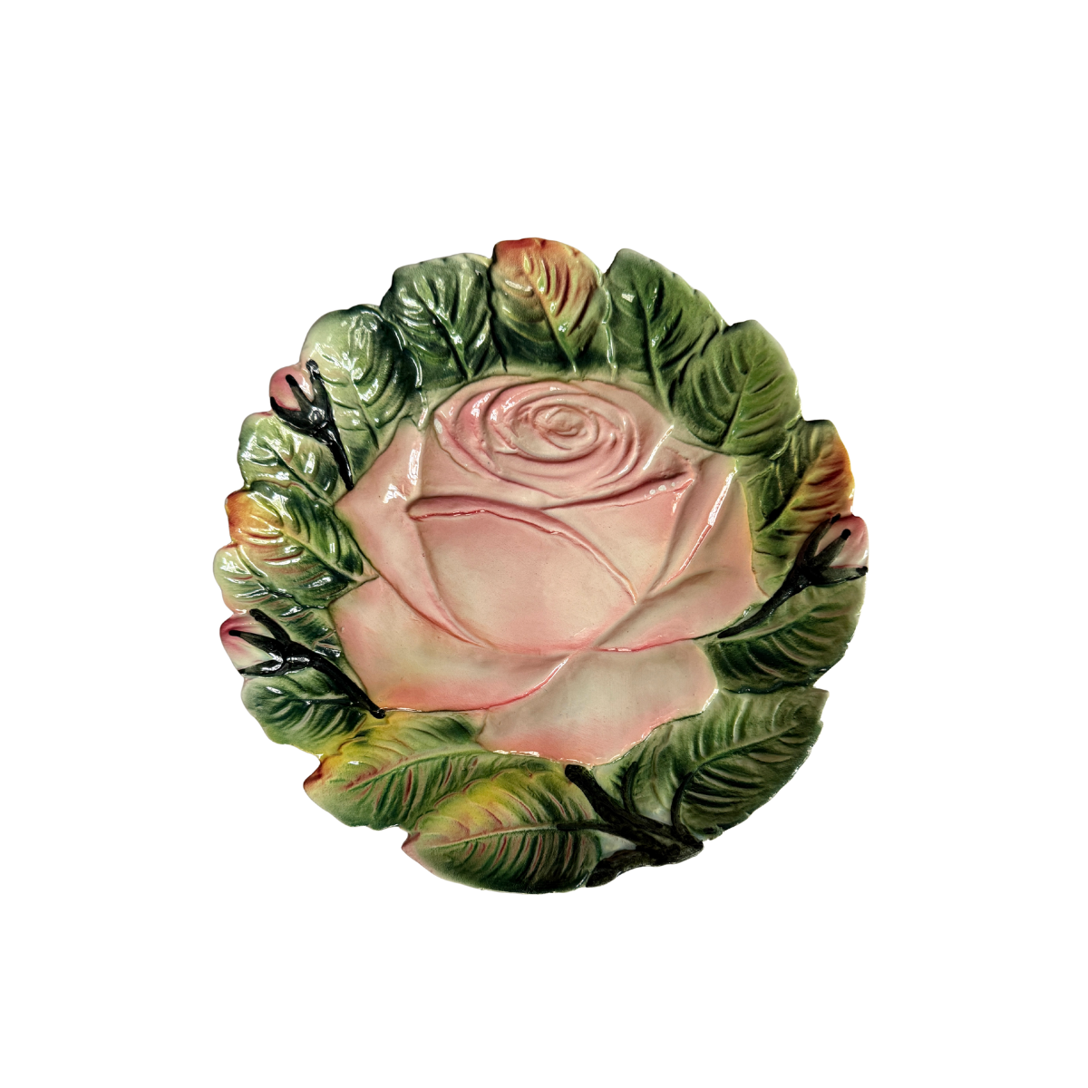 Vintage Italian Rose Side Plate