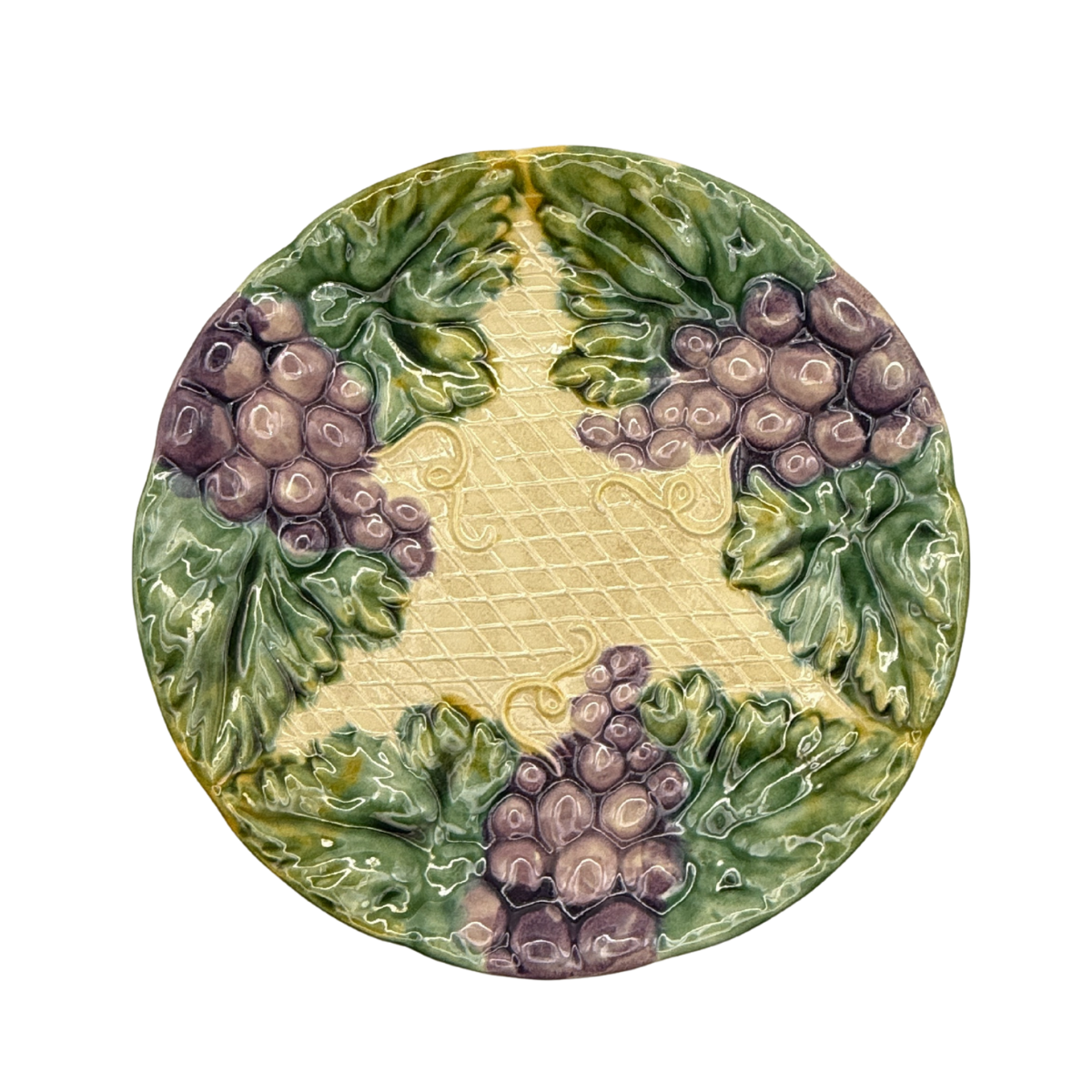Antique French Majolica Plate
