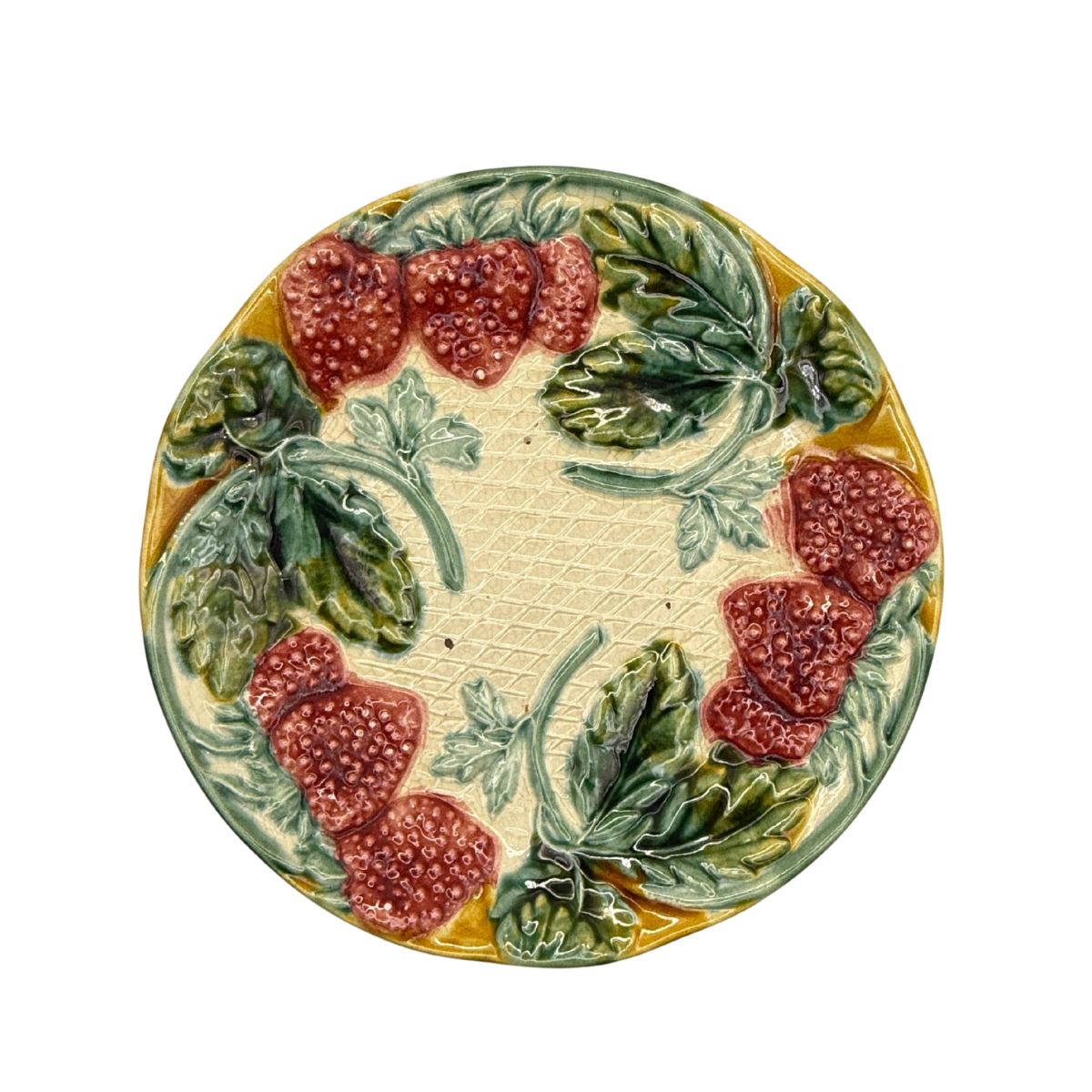 Antique French Majolica Plate