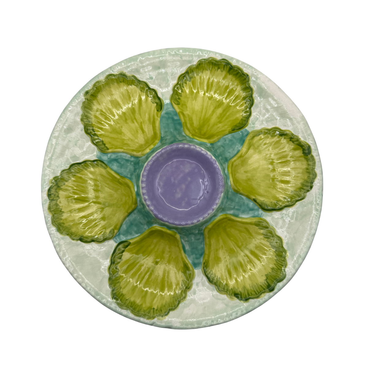 Hand-Painted Oyster Plate, Sally Green
