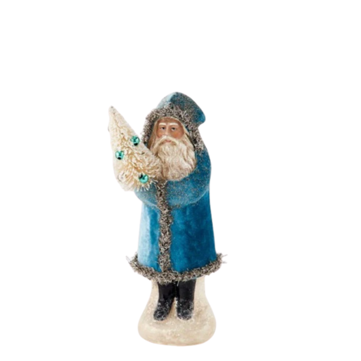 Festive Belsnickle Santa, Blue