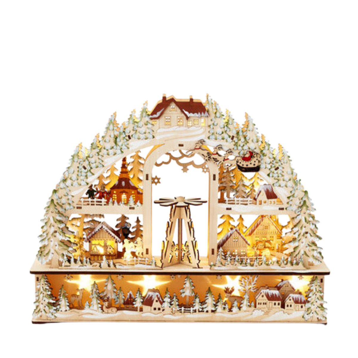 Christmas Two Tier Village Scene