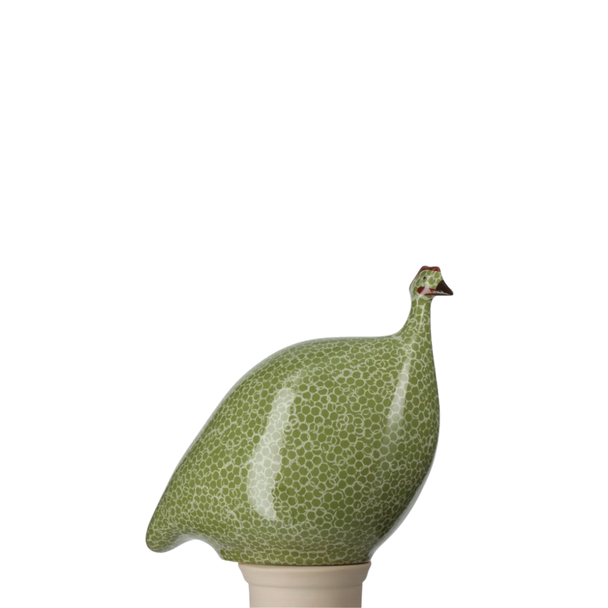 Speckled Green & White Guinea Hen, Small