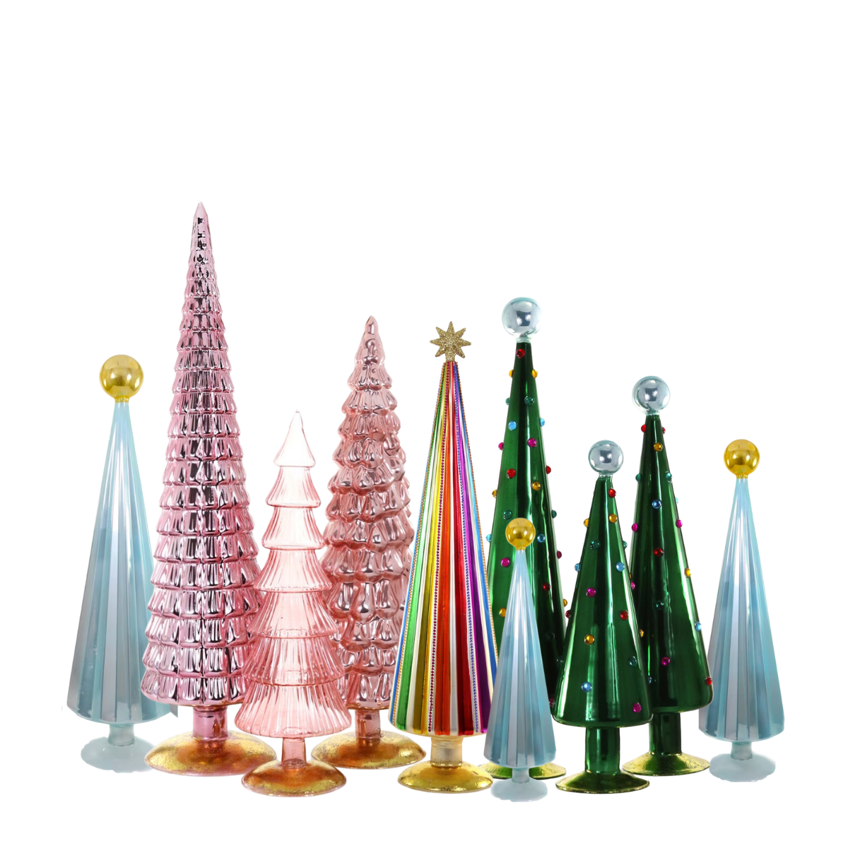 Festive Brights Tree Collection, Set of 10