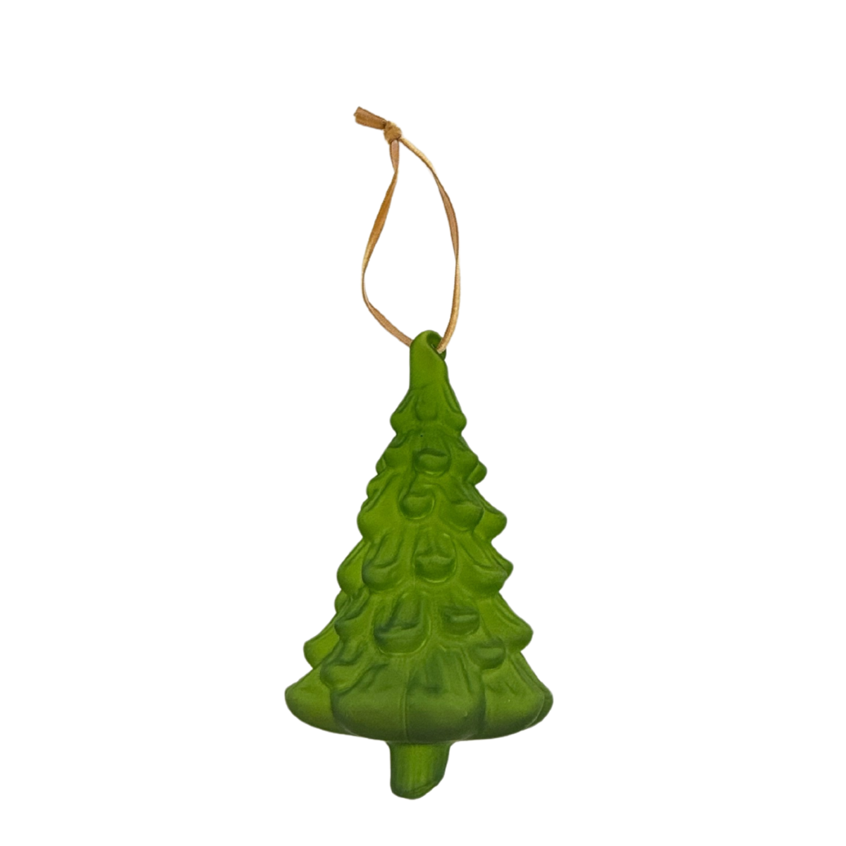 Frosted Glass Tree Ornament, Moss