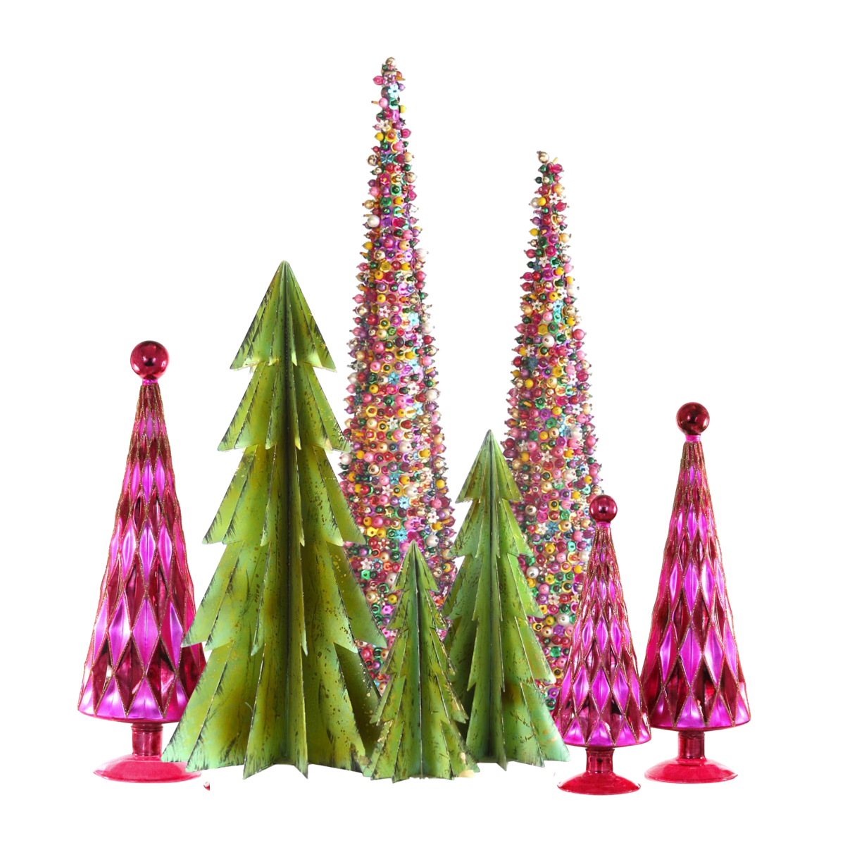 Poppy Brights Tree Collection, Set of 8