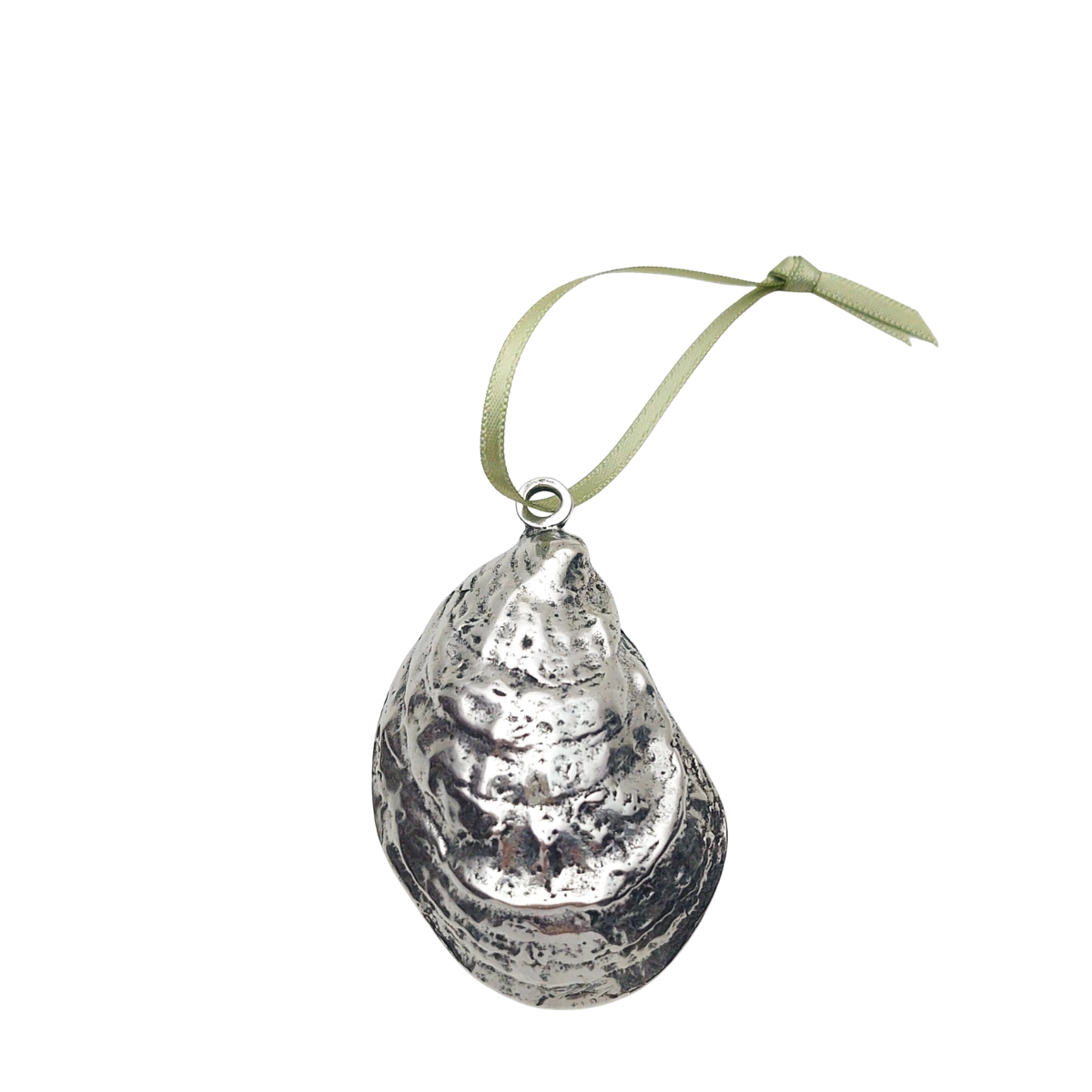 Handmade Pewter Oyster Ornament