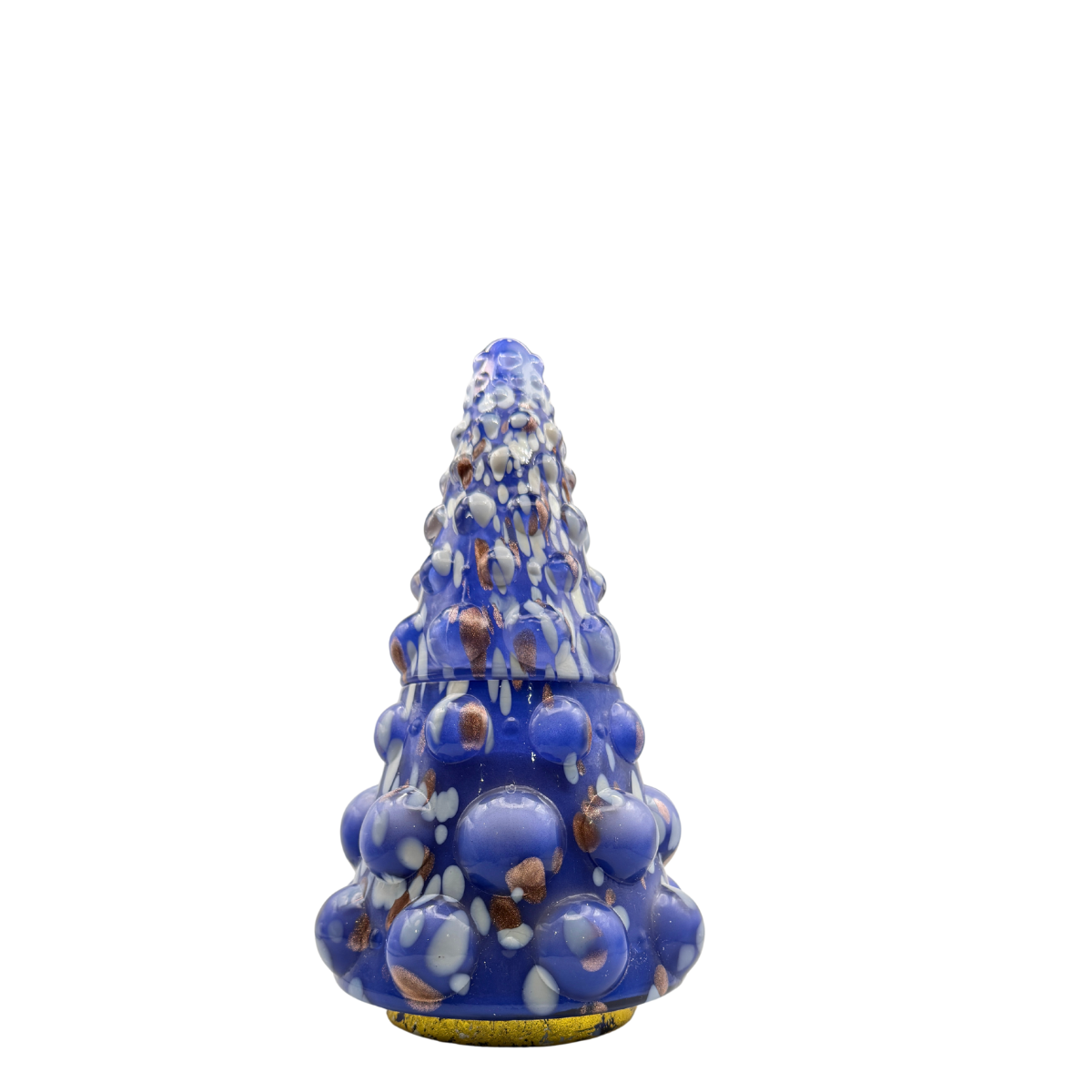 Glitterville Fringle Fir Glass Candle Tree, Blue/Purple