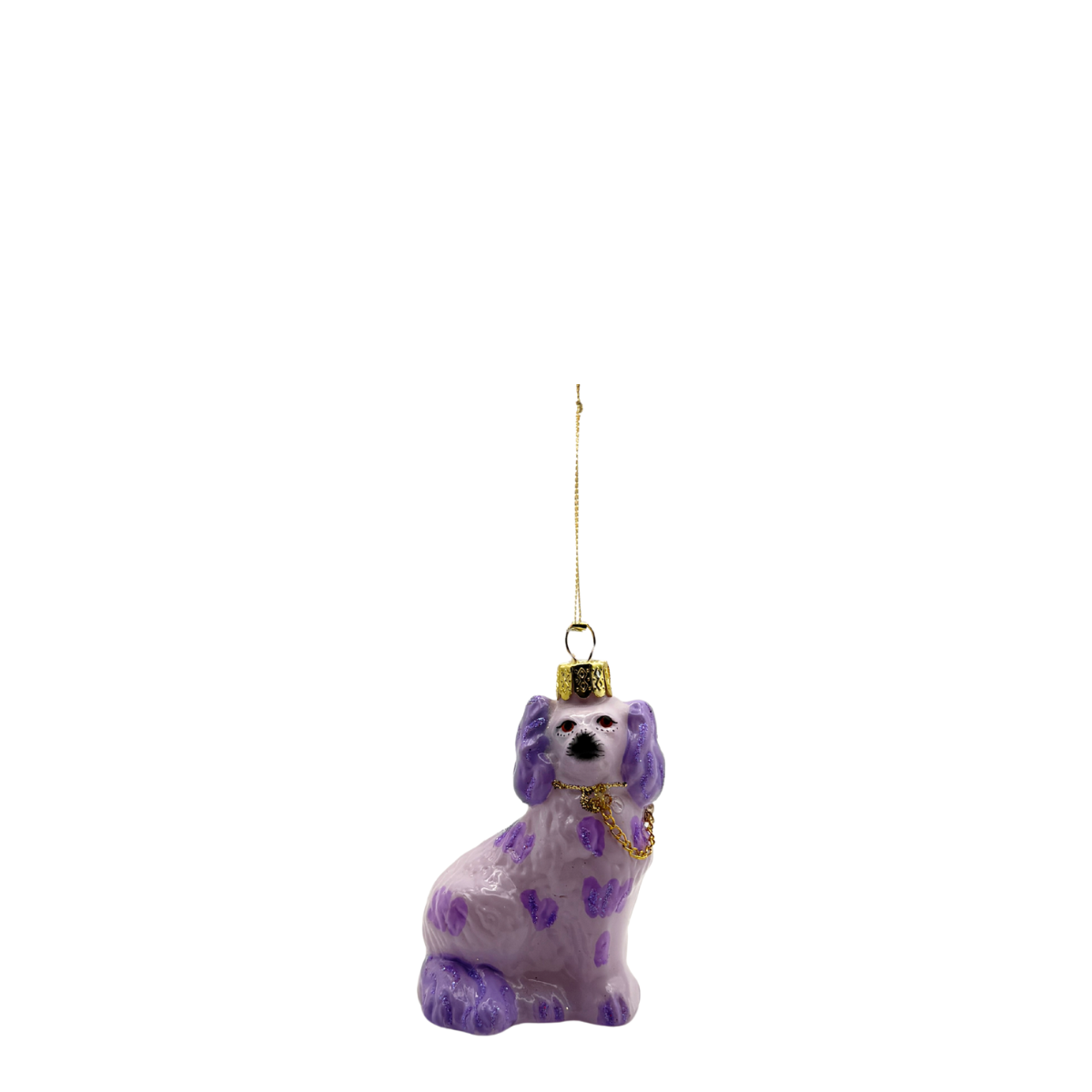 Staffy Pup Ornament, Lavender