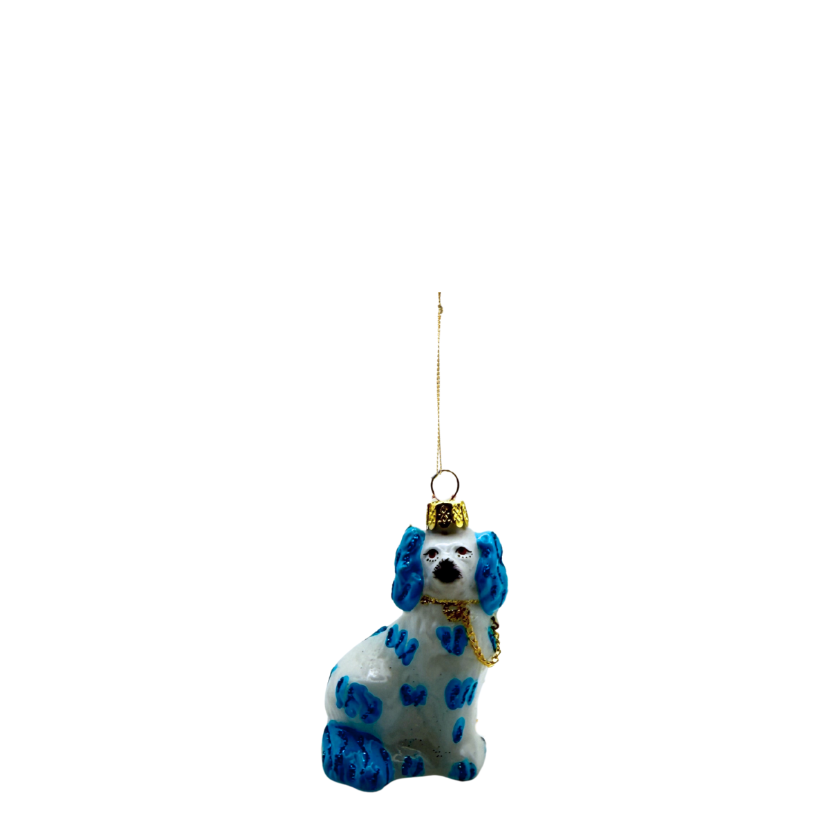 Staffy Pup Ornament, Blue