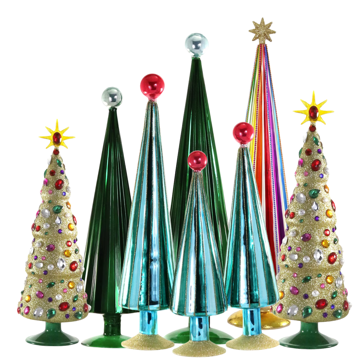 Glamour & Glitz Tree Collection, Set of 8