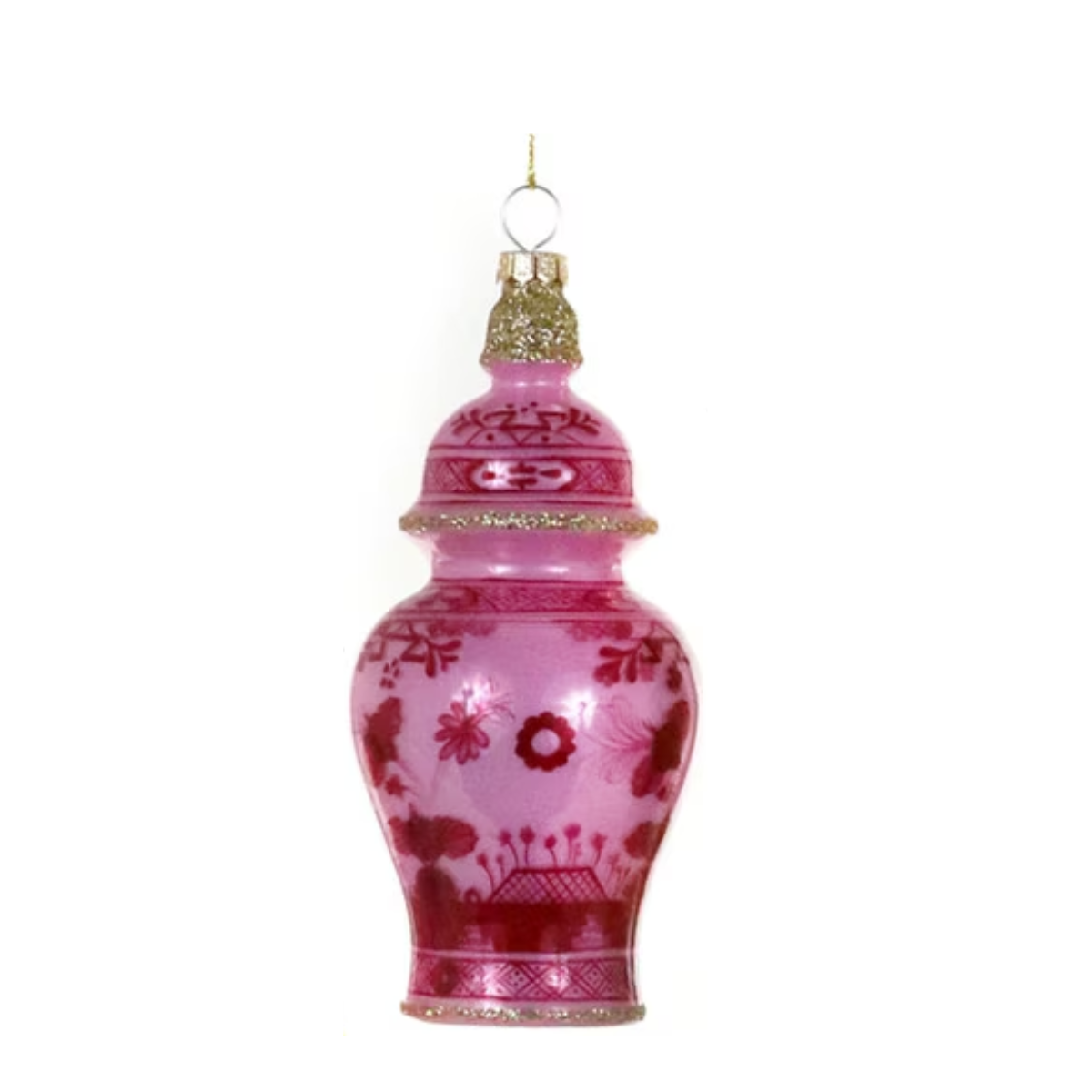 Color Luxe Urn Ornament, Fuchsia