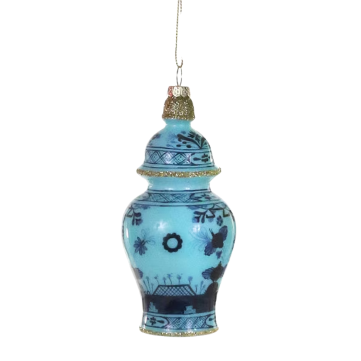 Color Luxe Urn Ornament, Blue
