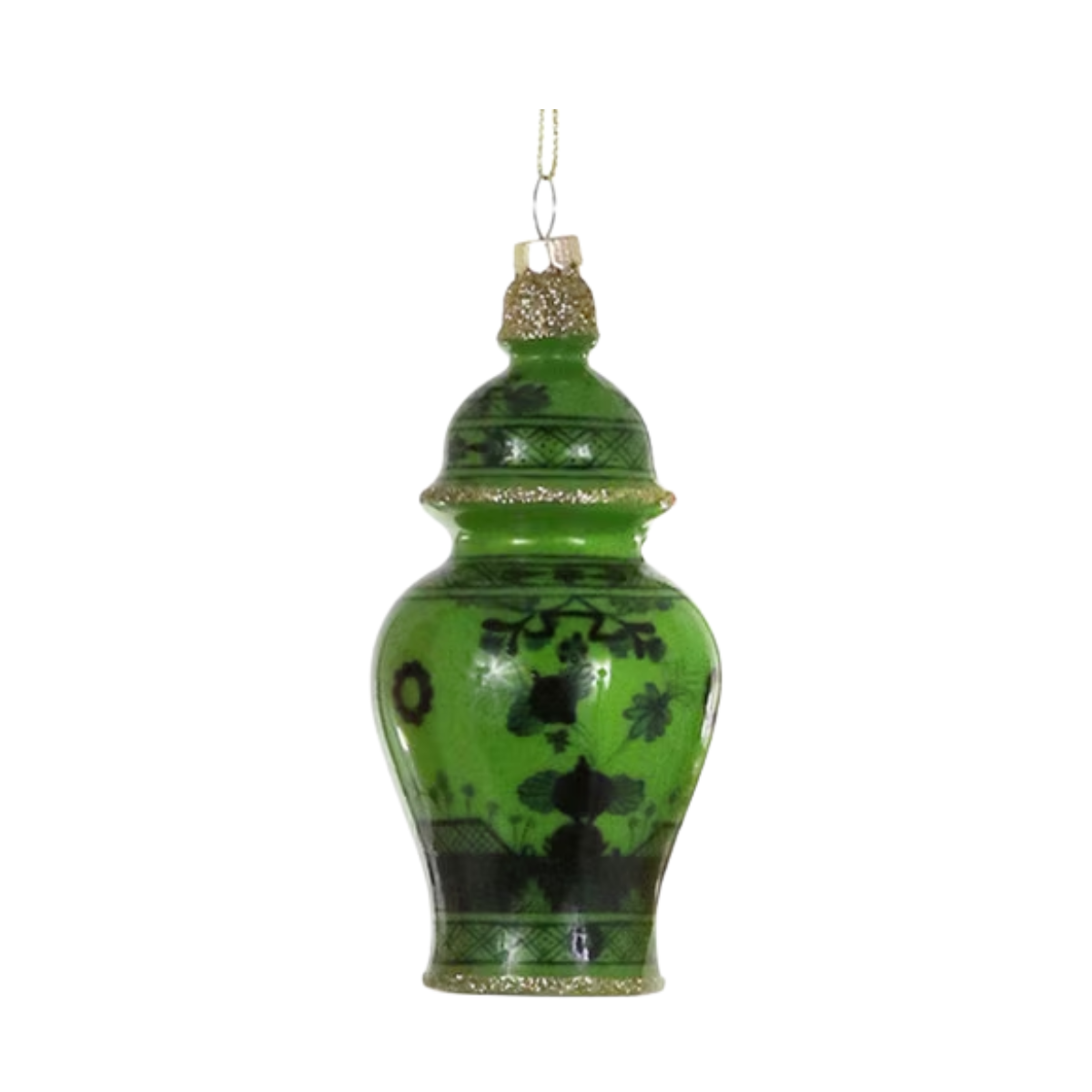 Color Luxe Urn Ornament, Green