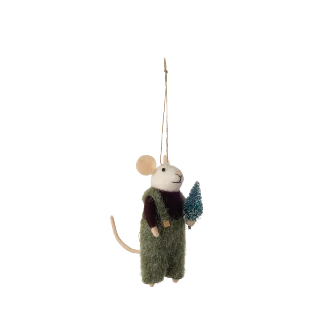 Winter Mouse Felt Ornament