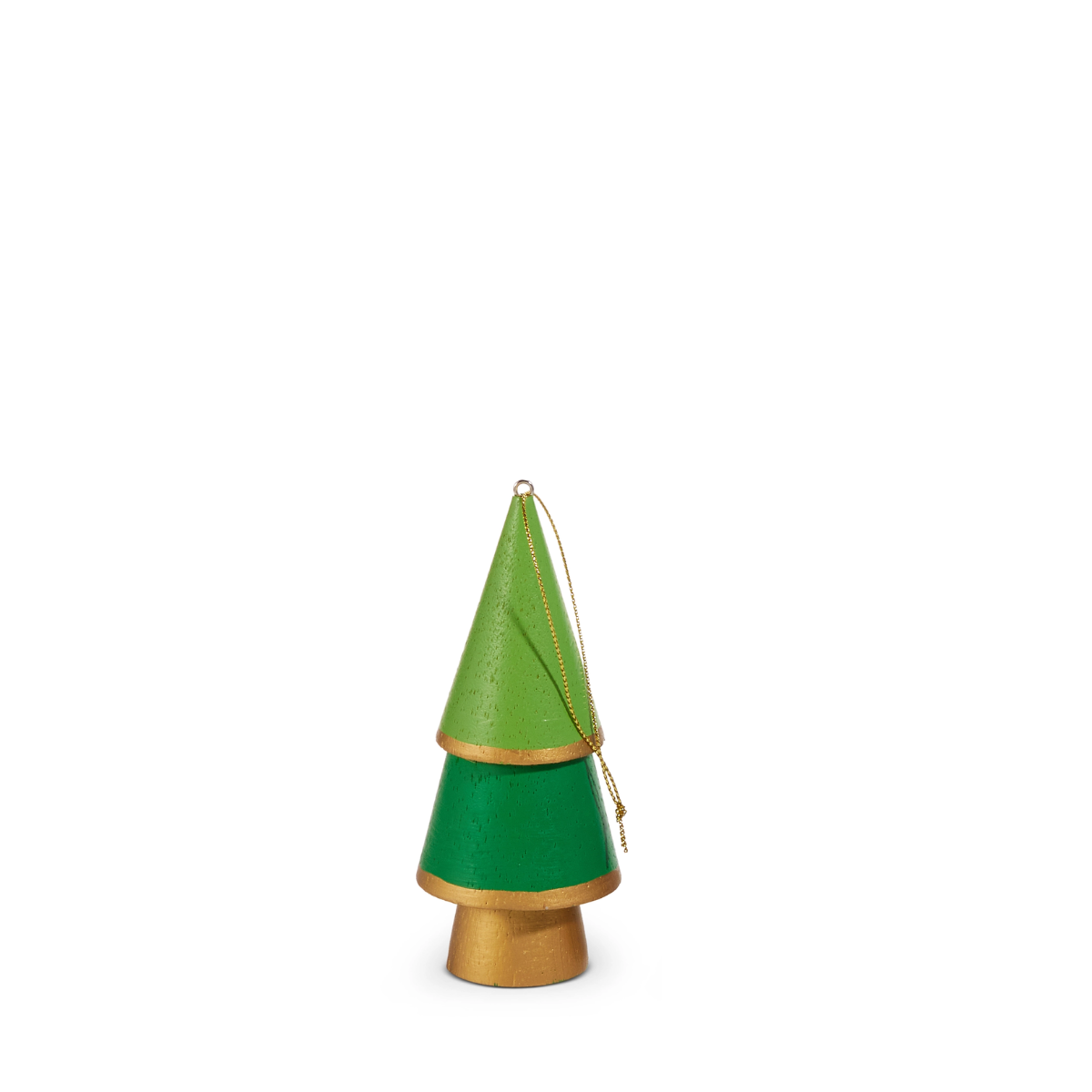 Bold & Bright Wooden Tree Ornament, Green