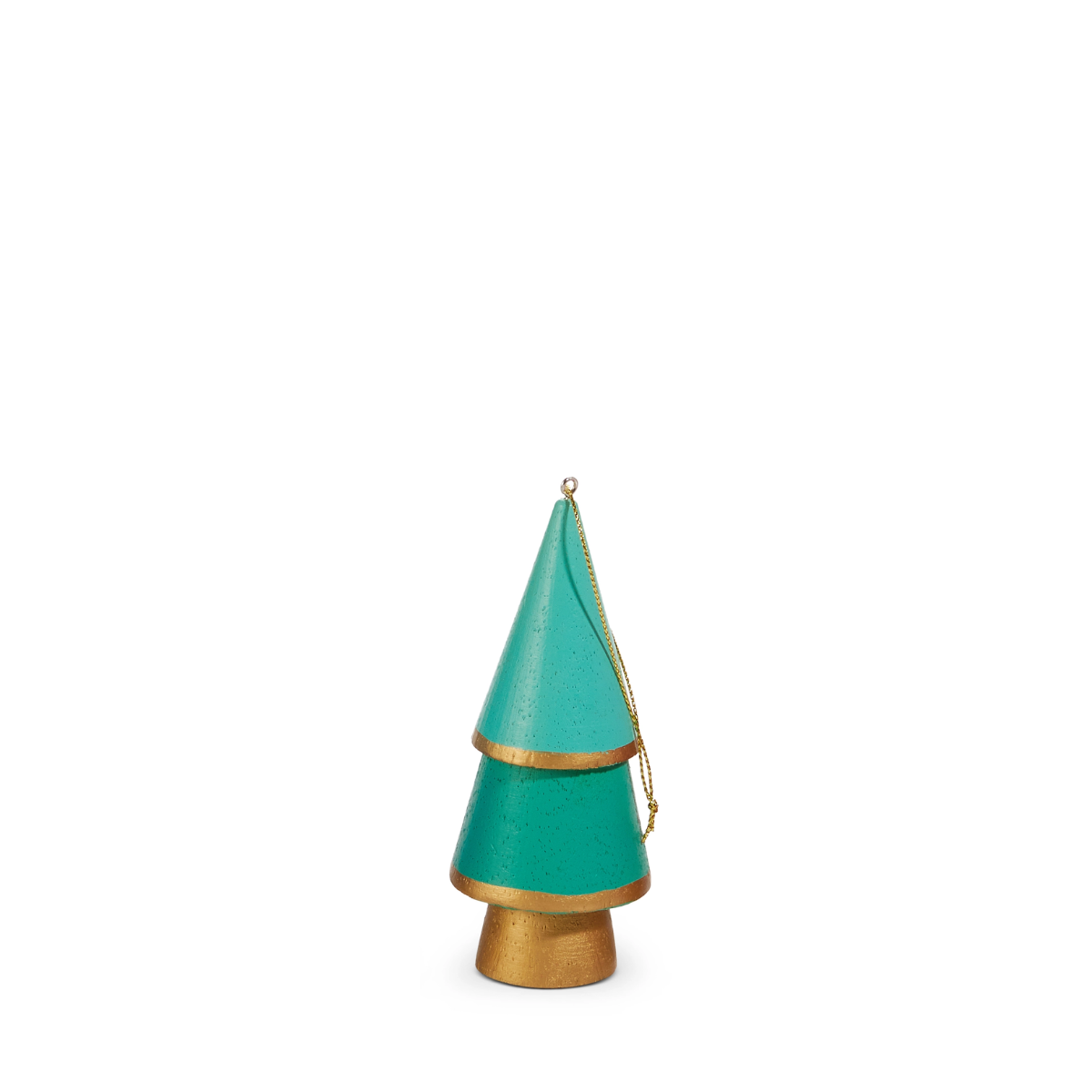 Bold & Bright Wooden Tree Ornament, Teal