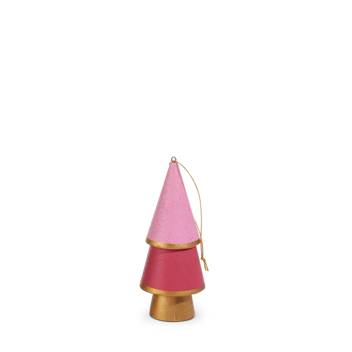 Bold & Bright Wooden Tree Ornament, PInk
