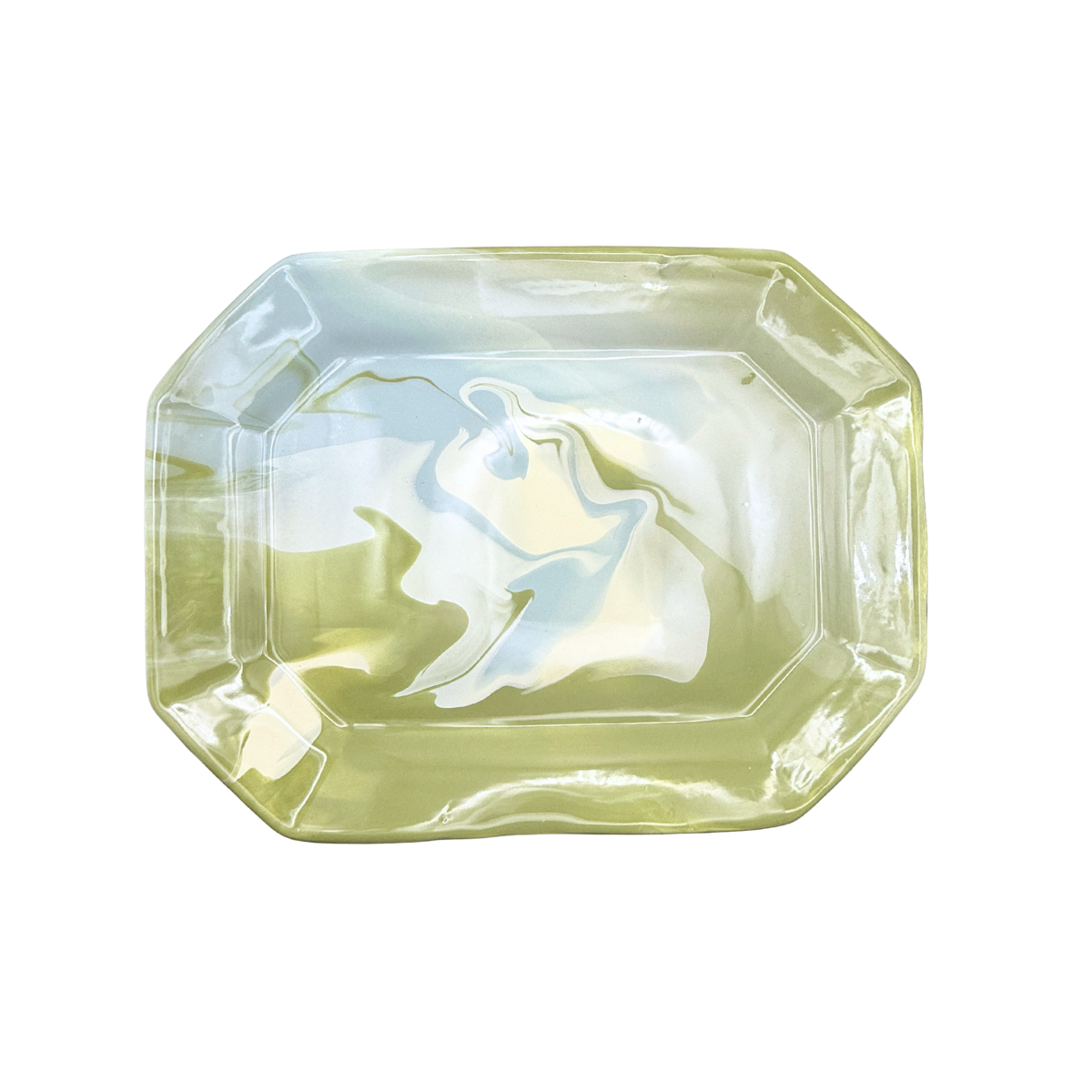 Paul Schneider Octagon Tray, Geode Blue & Green