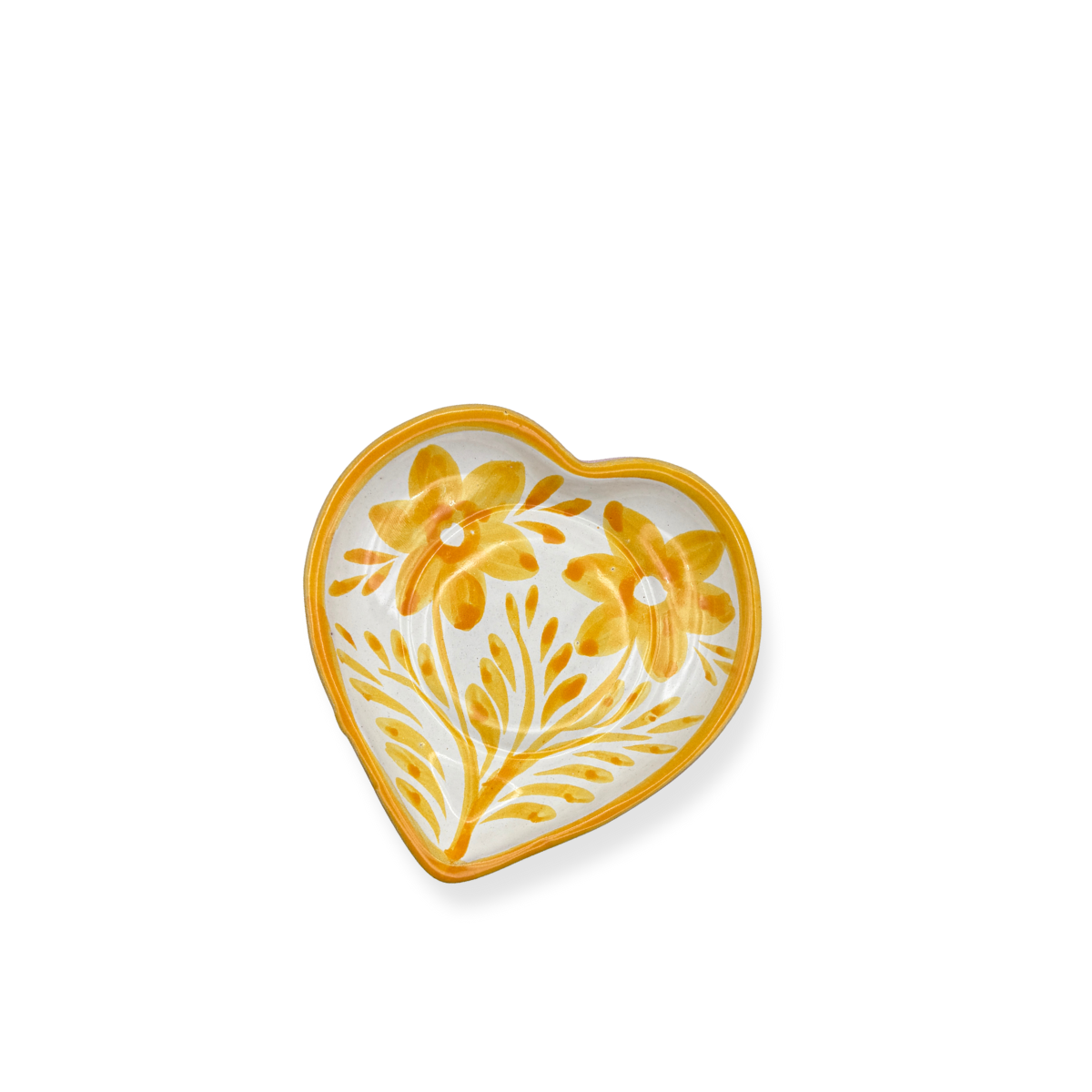 Girasol Heart Trinket Dish, Marigold