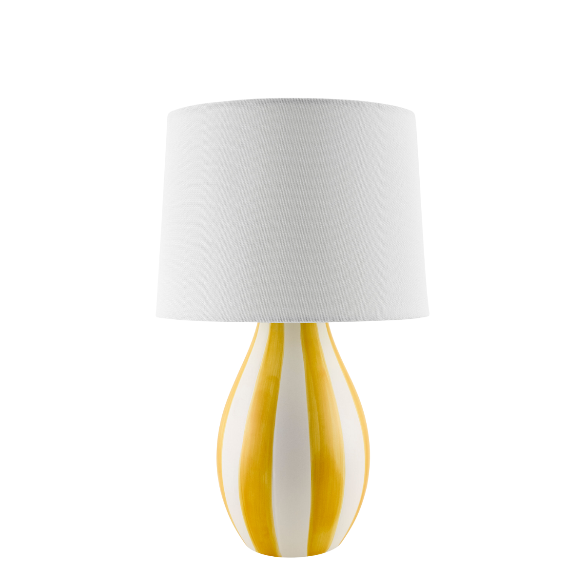 Nelda Petite Striped Lamp, Marigold