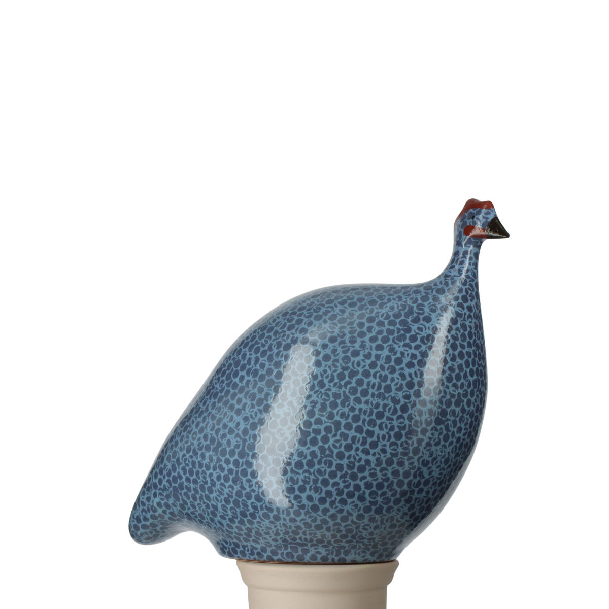Speckled Electric Blue & Lavender Guinea Hen, Medium