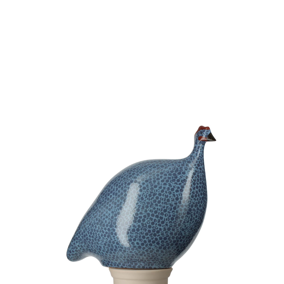 Speckled Electric Blue & Lavender Guinea Hen, Small
