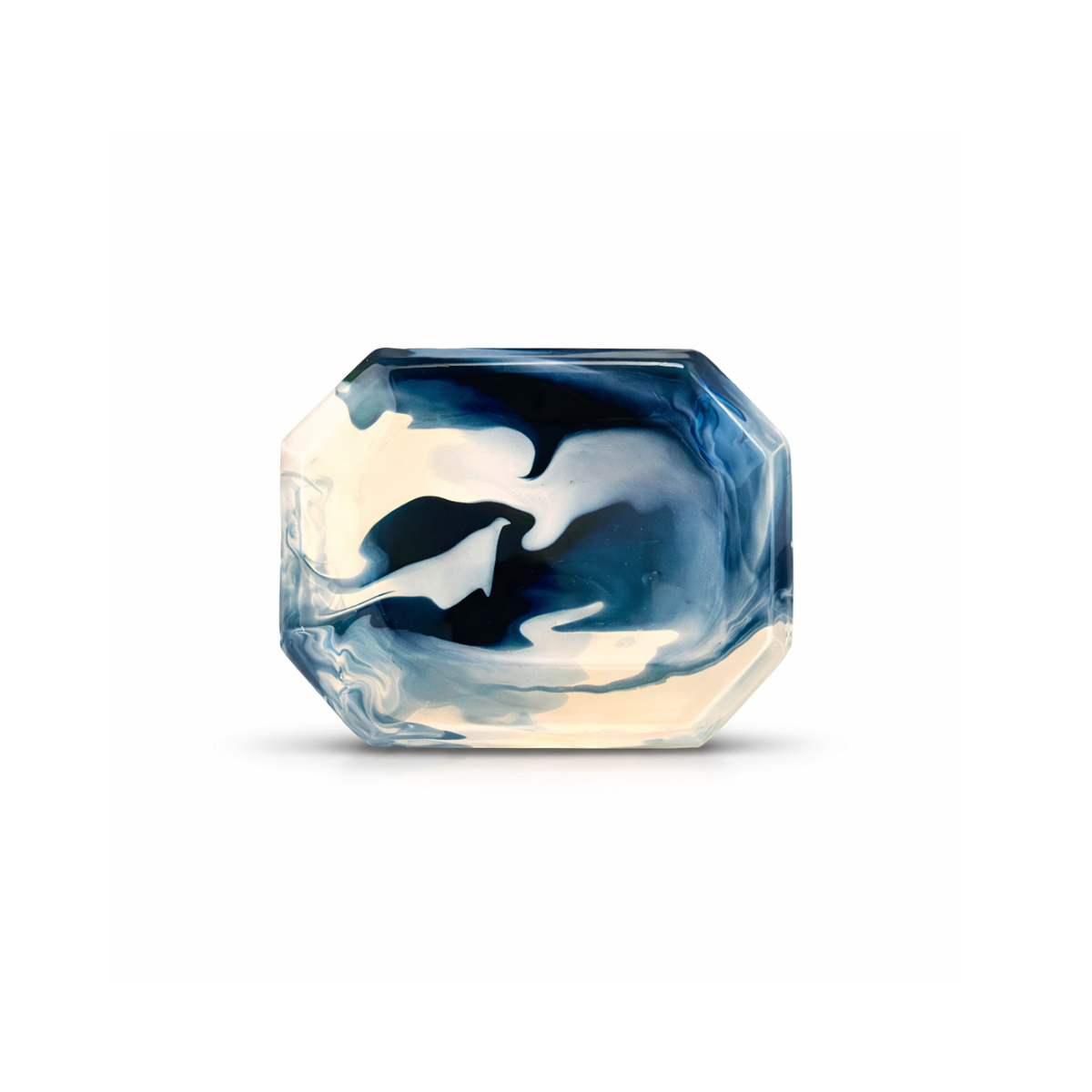 Paul Schneider Mini Octagon Tray, Geode Blue