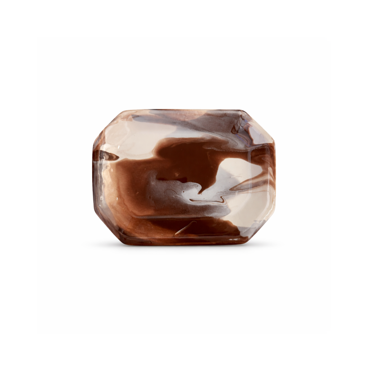 Paul Schneider Mini Octagon Tray, Geode Brown