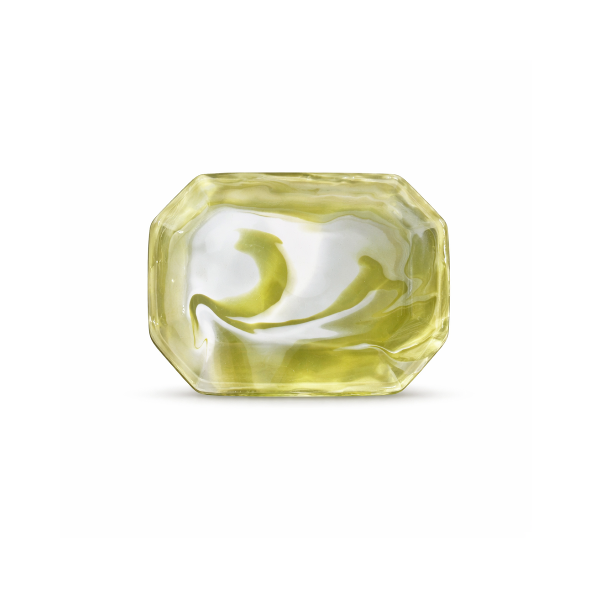 Paul Schneider Mini Octagon Tray, Light Green Geode