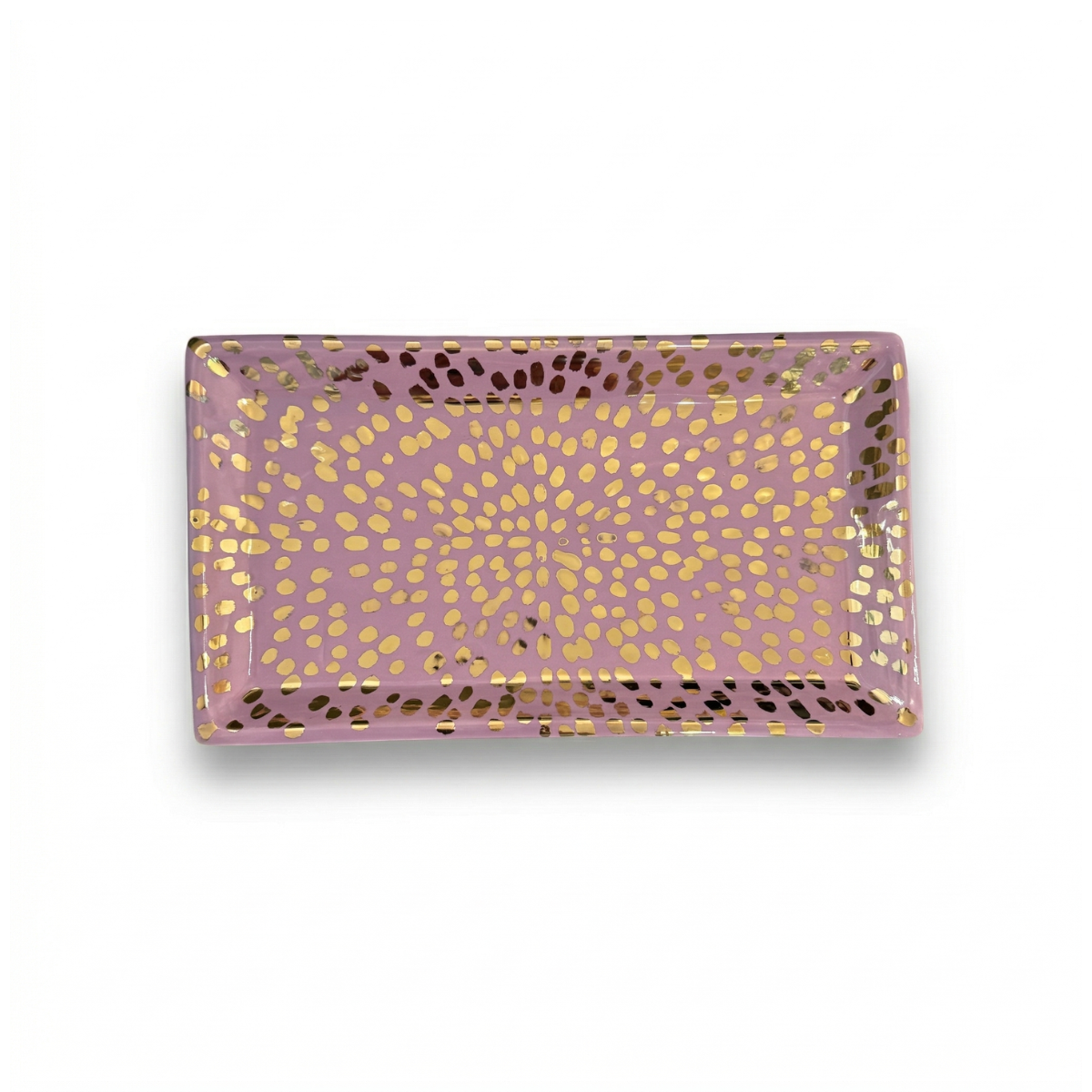Paul Schneider Rectangle Tray, Dappled Gold & Lilac
