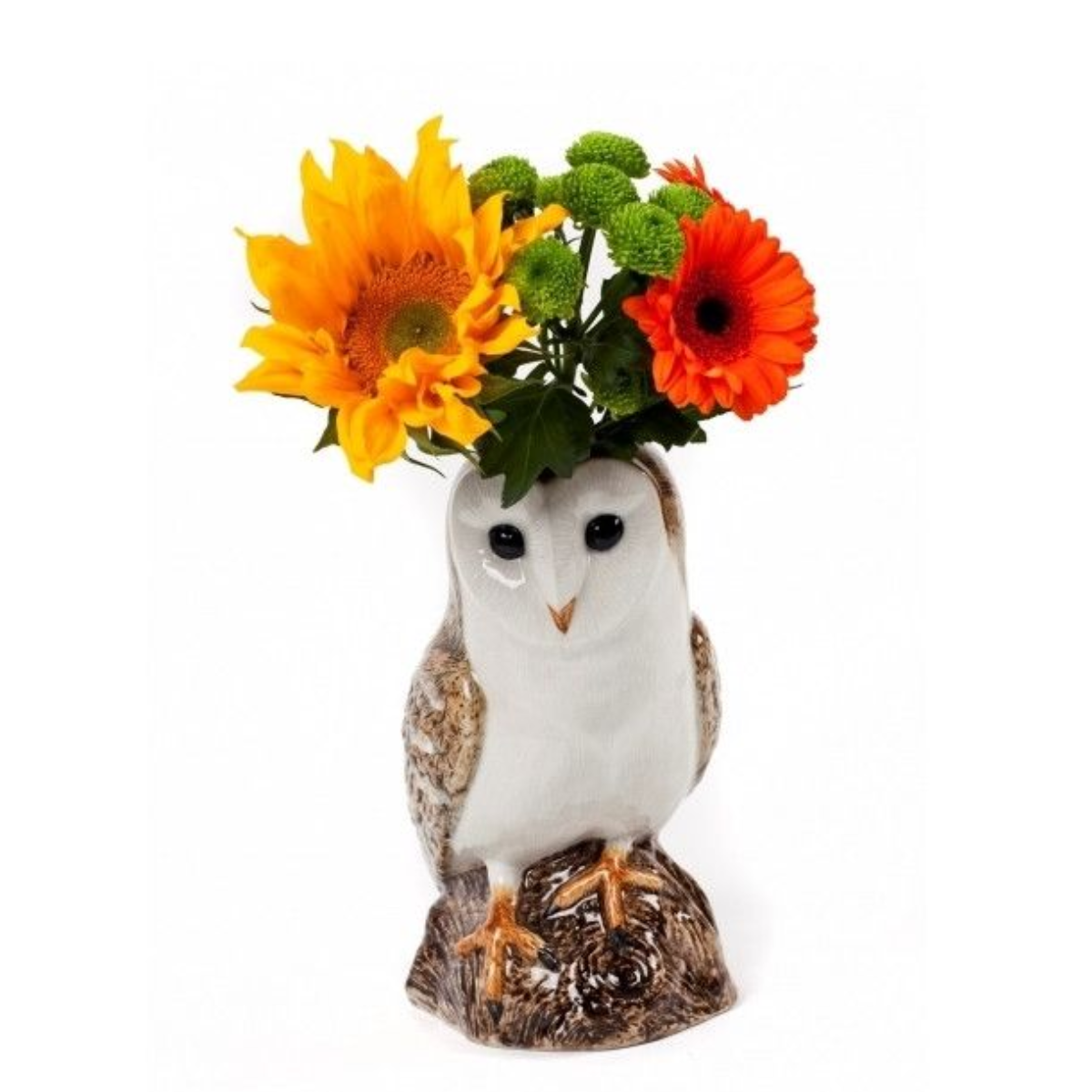 Quail Ceramics Barn Owl Flower Vase