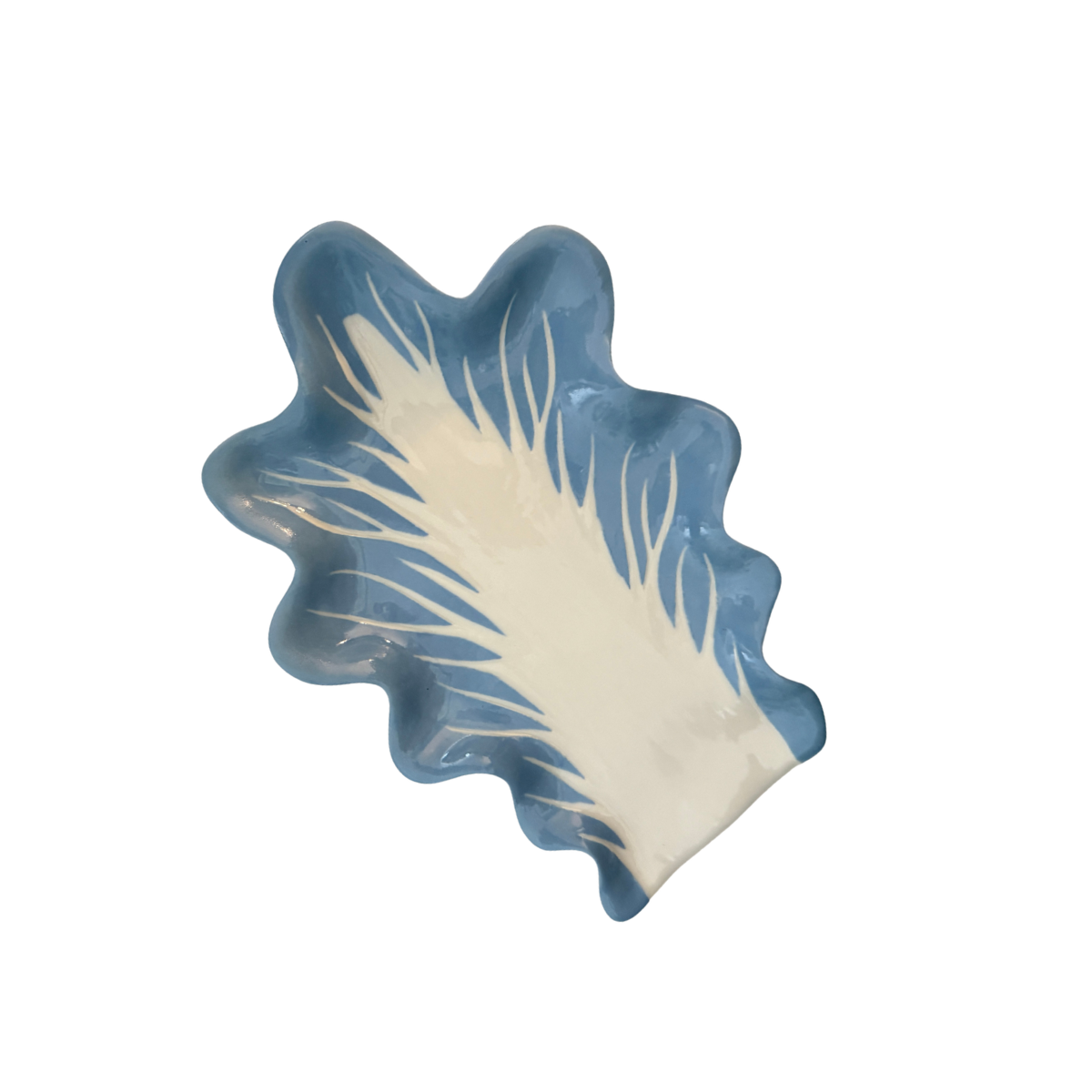 Minnie-Mae Studio Handmade Radicchio Spoon Rest, Blue