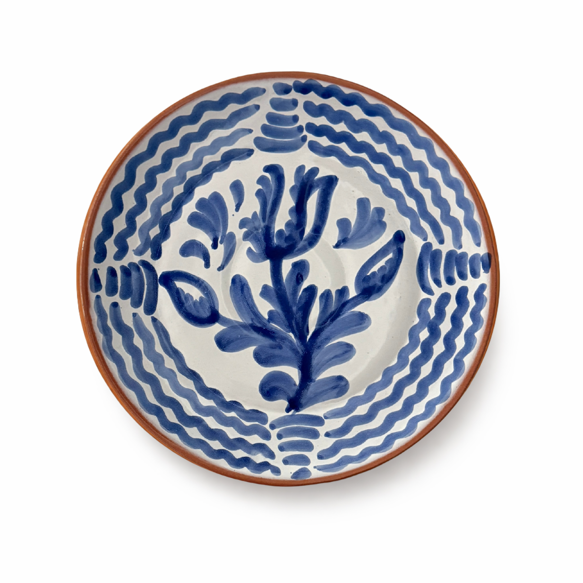 Hoja Dinner Plate, Blue