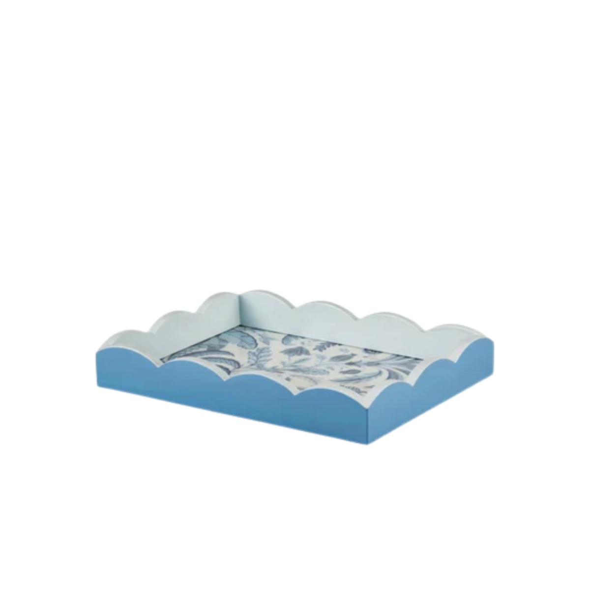 Addison Ross Small Palm Beach Lacquer Tray, Blue