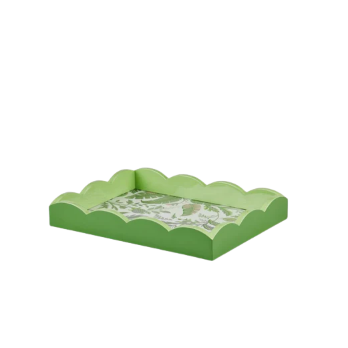 Addison Ross Small Palm Beach Lacquer Tray, Green