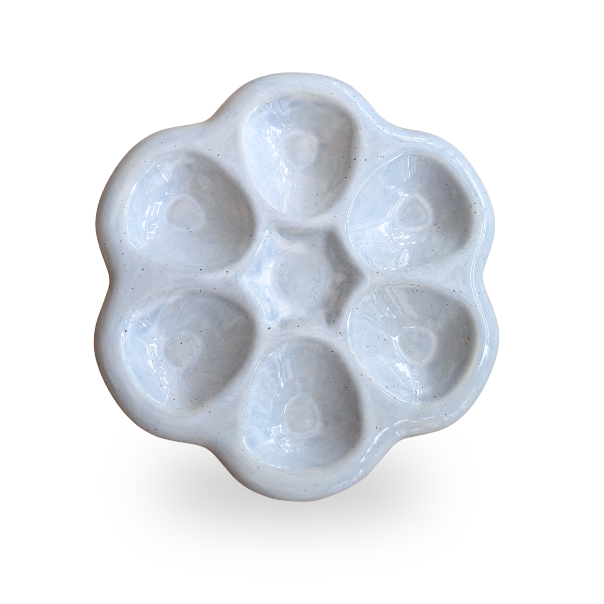 Cloud Oyster Plate, Stonewashed