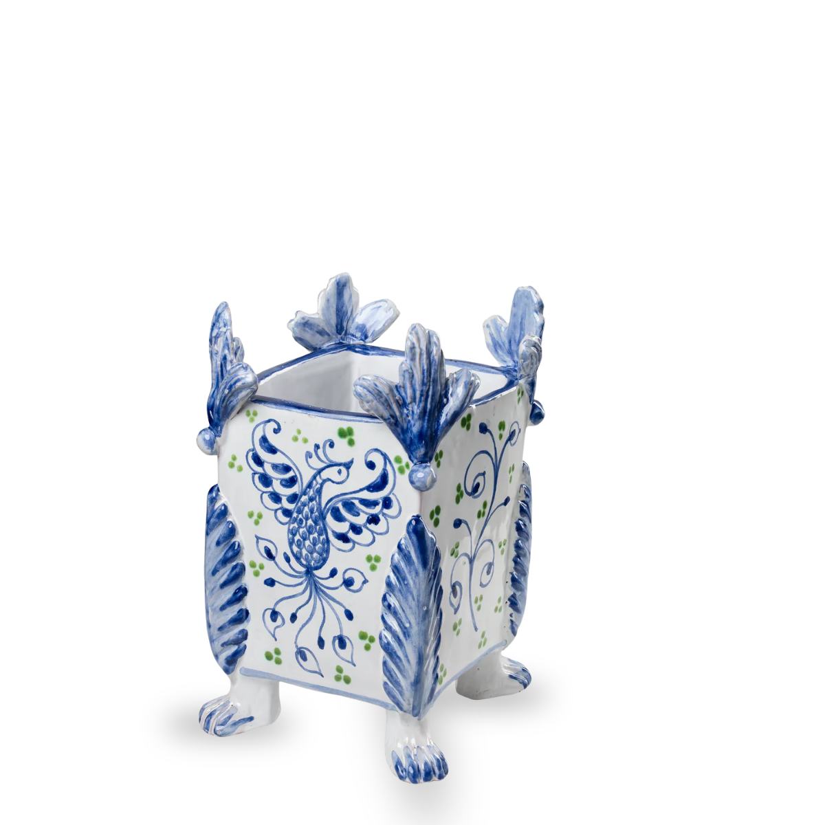 Phoenix Handpainted Cachepot
