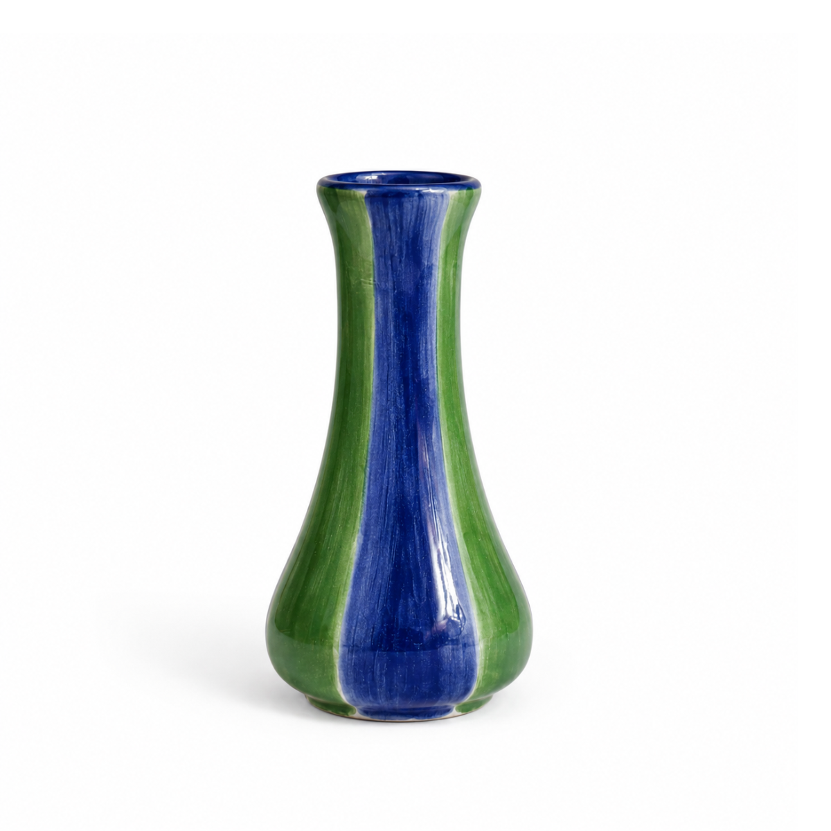 Raya Bud Vase, Green & Blue