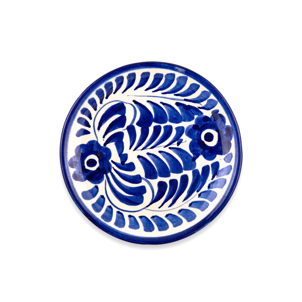 Dos Flores Salad Plate, Denim