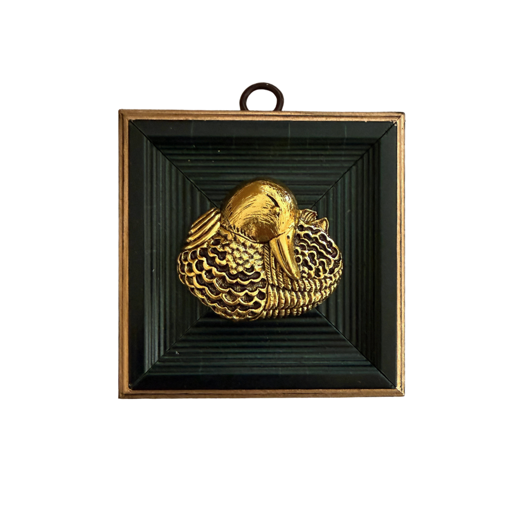 Museum Bee, Painted Frame with Duck